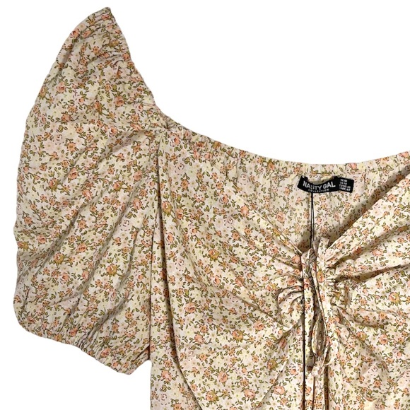 Nasty Gal Floral Mini Dress - Size 14 - NWT - Picture 6 of 9